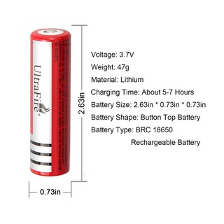 igootech ถ่านชาร์จ Li-ion 18650 UltraFire 3.7V ความจุ 420mAh (4ก้อน)