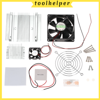 DIY Thermoelectric Peltier Refrigeration Cooling System Kit Semiconductor Cooler Conduction Module + Radiator + Cooling Fan + TEC1-12706