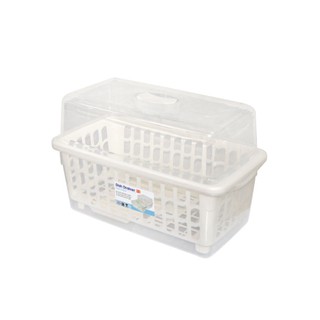 ที่คว่ำจานพลาสติก สีขาว JCJ 2401 JCJ 2401 White Plastic Dish Drainer