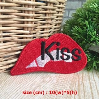 love kiss ตัวรีดติดเสื้อ อาร์มรีด อาร์มปัก ตกแต่งเสื้อผ้า หมวก กระเป๋า แจ๊คเก็ตยีนส์ Cute Embroidered Iron on Patch 7