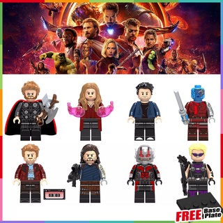 ฟิกเกอร์ Star Lord Marvel Super Hero Thor Scarlet Witch Ant-Man Hawkeye Thors Hammer ขนาดเล็ก