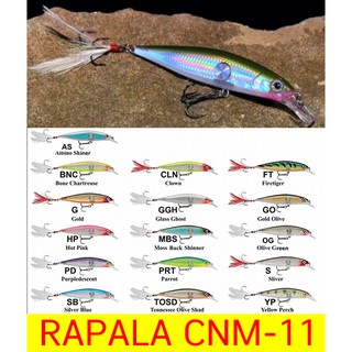 โปรพิเศษ เหยื่อปลอม RAPALA CLACKIN MINNOW (CNM-11) ขนาด 11 cm น้ำหนัก 20 g สินค้ามีจำนวนจำกัด