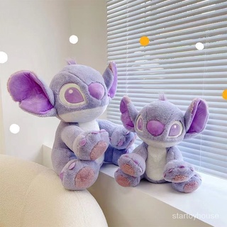 สีม่วงตุ๊กตา Stitch Lilo &amp; Stitch Stitch ตุ๊กตา ของเล่นตุ๊กตา  ของขวัญสำหรับสาวๆตุ๊กตาผ้า