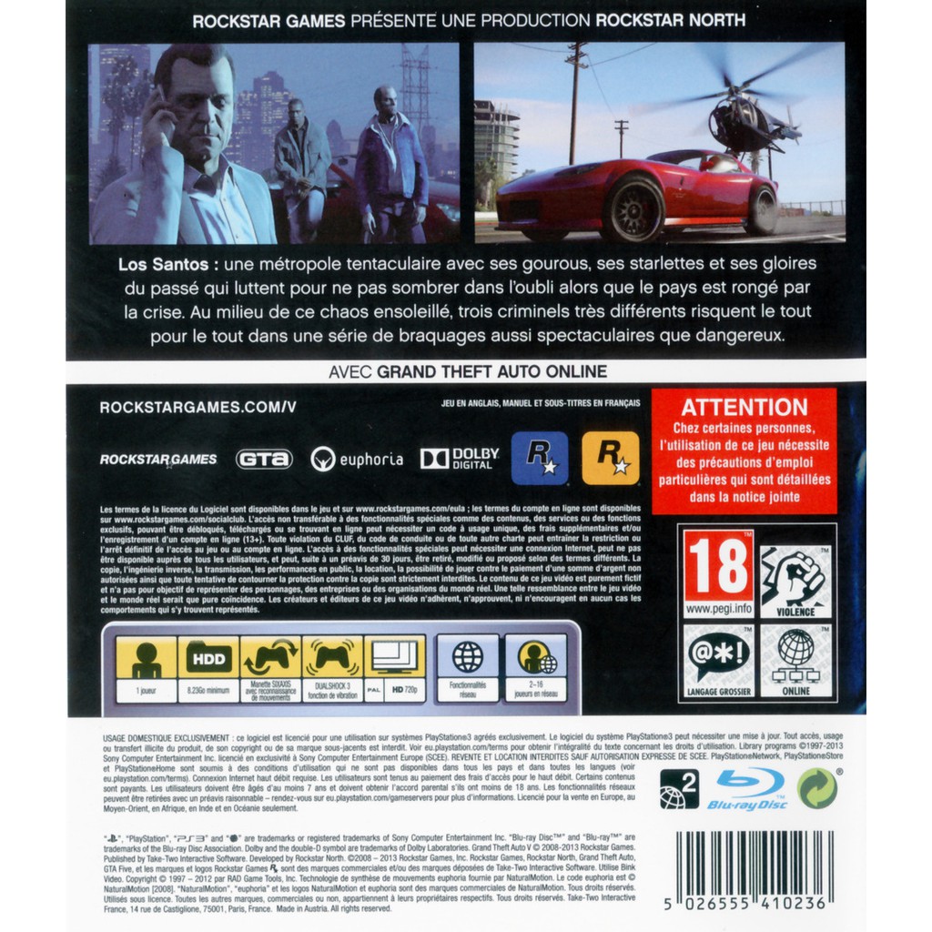 อ ปกรณ เสร มส าหร บเคร องเล นเกม Gta V Ps 3 Pkg Shopee Thailand