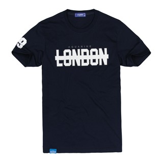 เสื้อยืด AQUANINE - เสื้อยืดผู้ชาย LONDON ST(เสื้อยืดสีกรม)