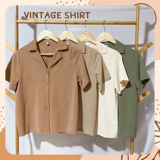 33Hamburger - Vintage shirt เสื้อเชิ้ต ผ้าไหมอิตาลี ผ้านิ่ม ใส่สบาย