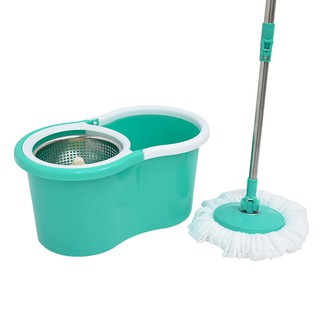 Galaxyไม้ถูพื้น พร้อมถังปั่น SPIN  MOP  พร้อมผ้าม็อบ 4 ผืน รุ่น 504S