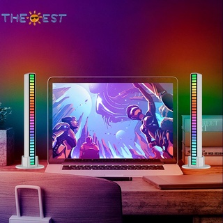 ◆Thebest RGB LED จังหวะแสงเพลงควบคุมเสียง Pickup โคมไฟบรรยากาศแวดล้อมบรรยากาศโดยรอบ