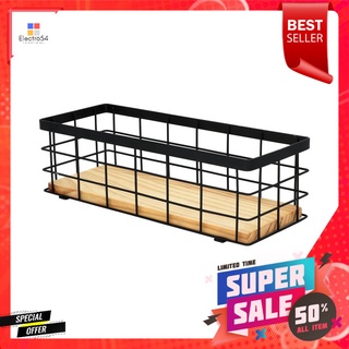 ตะกร้าผลไม้เหลี่ยม LINE YS-50076PP สีดำWIRE FRUIT BASKET LINE YS-50076PP BLACK