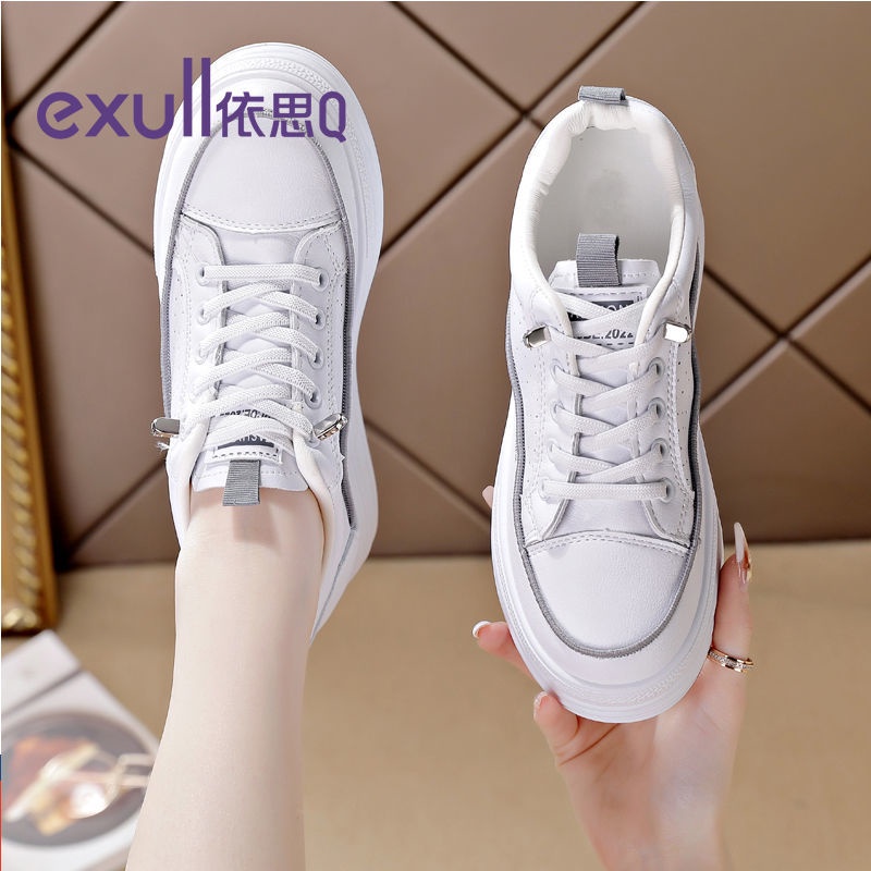 Exull Yisi Q ความสูงภายในรองเท้าสีขาวขนาดเล็กของผู้หญิงรุ่นฤดูใบไม้ผลิ ...