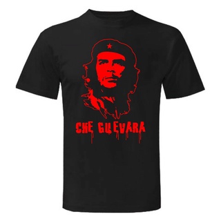 [S-5XL] เสื้อยืดผ้าฝ้ายระบายอากาศพิมพ์ลาย Maglietta Cheguevara Uomo Man Nero แฟชั่นผู้ชาย