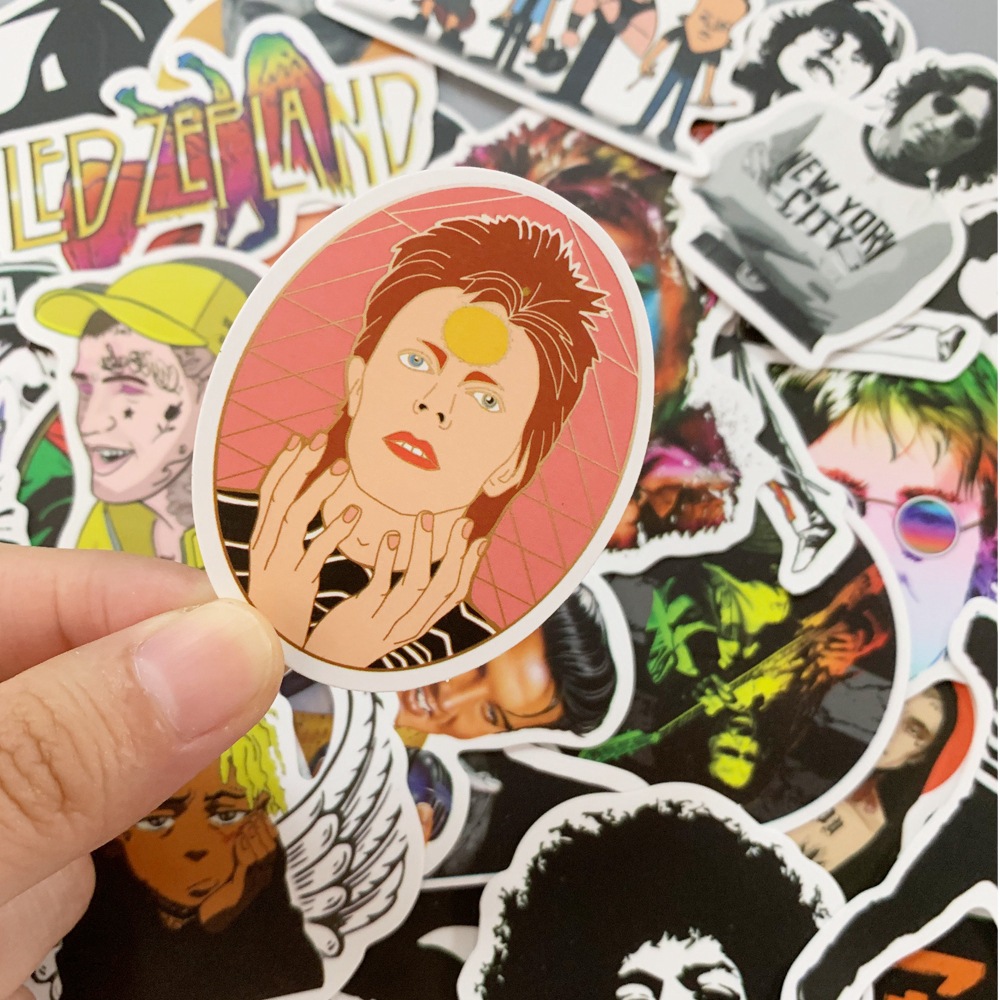 Rock music band USA U2 sticker สติกเกอร์กันน้ำ เอลวิส เพรสลีย์ (Elvis Presley)50 ชิ้น  สเก็ตบอร์ด