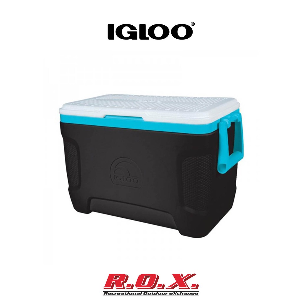 IGLOO 25QT CNTR BLK/BLU 2P กระติกน้ำเก็บอุณหภูมิ  กระติกน้ำอเนกประสงค์   กระติกน้ำแคมป์ปิ้ง กระติกใส