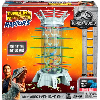 Mattel Games Tumblin Monkeys Raptors Jurassic World เกมแร็พเตอร์ห้อยโหน รุ่น FLK75