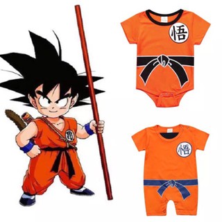 BABYWORLD ชุดบอดี้สูทแขนสั้นลายการ์ตูน Dragon Ball Goku สำหรับเด็ก