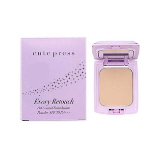 🛑ส่งของทุกวันจากกทม🛑แป้ง ที่ดีทีสุดของ Cute press แป้งรีทัช Cute Press Evory Retouch Oil Control Foundation Powder SPF30