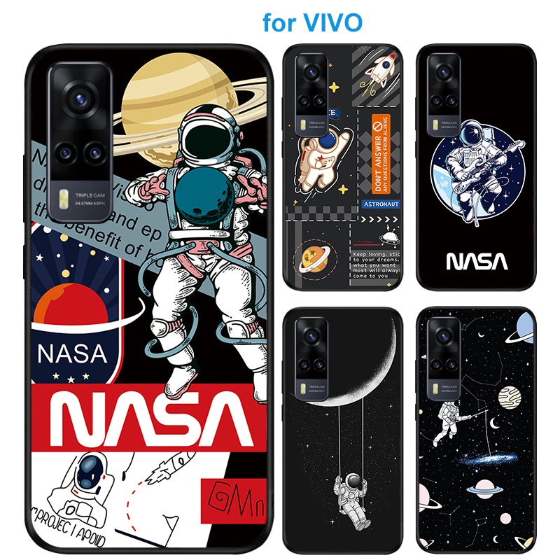 เคส VIVO Y17s Y02t Y02 Y16 Y02S Y20 Y20S Y20T Y12A Y12S Y20SG Y01 Y15A Y15S Y20I Y21S Y3S T1x Y33T Y21T 5G Y33s Y21 2021 Y12 Y17 Y15 Y11 Y11D Y12i Y19 โทรศัพท์มือถือ ลายอวกาศ สําหรับ