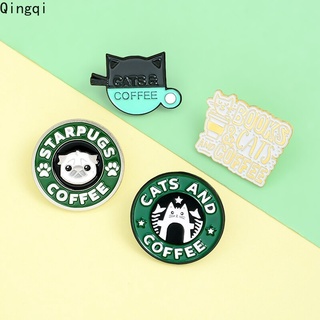 เข็มกลัดรูปกาแฟสัตว์น่ารักสําหรับติดปกเสื้อสุนัขแมวสุนัขแมว