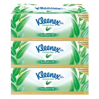 ทิชชู่ กระดาษเช็ดหน้า KLEENEXEUCALYPTUS แพ็ค 3 กระดาษชำระ