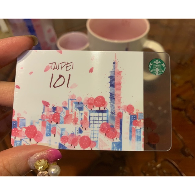 การ์ด Starbucks Taipei 101 Sakura