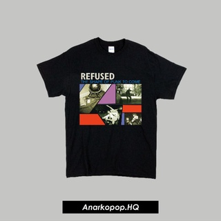 เสื้อผ้าผชเสื้อยืด พิมพ์ลาย Refused BAND TSHIRTS MUSIC HARDCORE PUNK สําหรับผู้ชายS-5XL