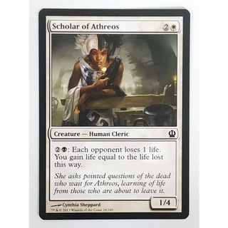 MTG Card - Creature - Human Cleric - Scholar of Athreos 28/249 (Magic: The Gathering -  English Proxy Card)