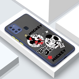 Cute cartoon Mickey Mouse Samsung Galaxy A70 A31 A12 A02S A21S A72 A42 A52 A32 A02 M02 5G 4G  For Soft Case Phone Casing Camera Lens Protector Full Cover simple Silicone Cases mobile covers