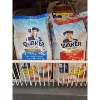 ข้าวโอ๊ต โอ๊ตเควกเกอร์ 1 กิโลกรัม QUAKER Refilled ข้าวโอ๊ตถุงเติม​ [ห่อสีแดง/สีฟ้า]​