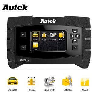 Autek เครื่องสแกนเนอร์สแกนเนอร์ IFIX919 OBD2 ABS EPB Reset Obd 2 สําหรับรถยนต์