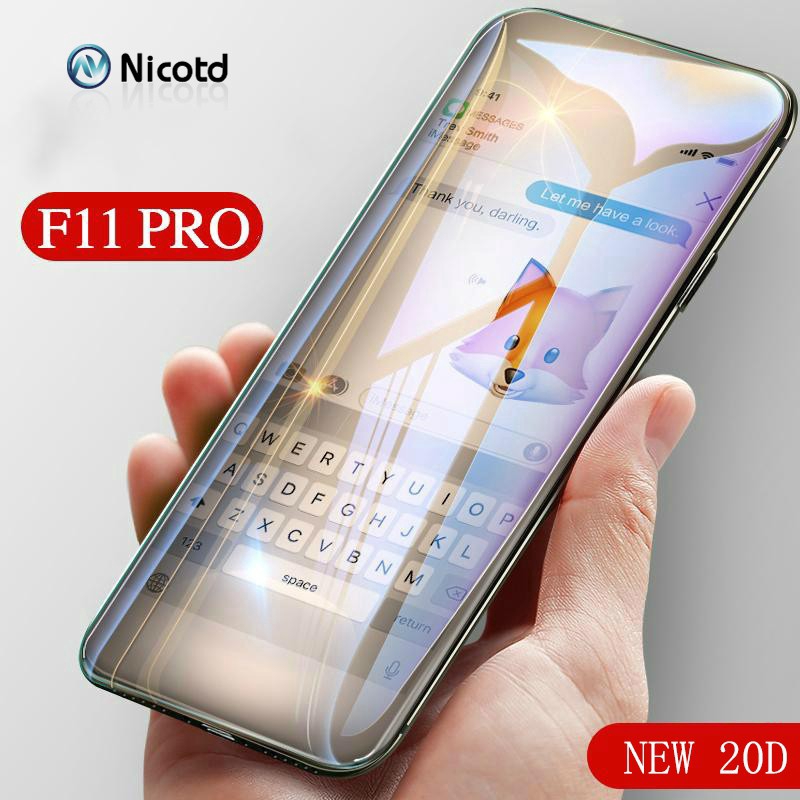OPPO F11 Pro F9 F7 F5 R17 R15 R13 กระจกนิรภัยเต็ม 20D