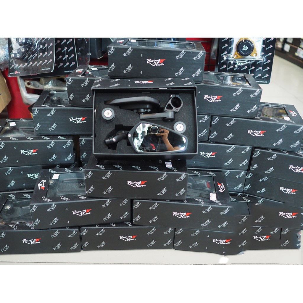 7. แท้100% กระจกปลายแฮนด์ Racing Power  ไม่แท้คืนเงิน SEMSPEED