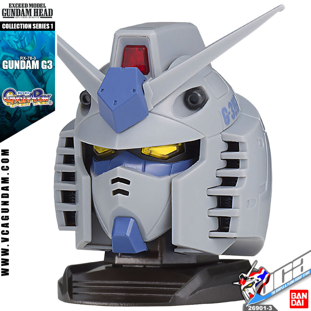 Bandai Gashapon Exceed Model Gundam Head 1 Rx 78 3 Gundam G3 โมเดล ห วก นด ม Vca Gundam Shopee Thailand