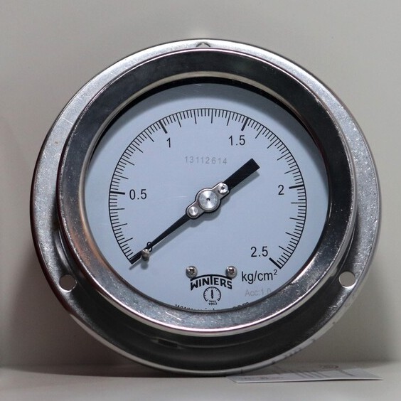 Pressure Gauge SS316 4" , 1/2" BSP , 02.5 kg/cm2 Shopee Thailand