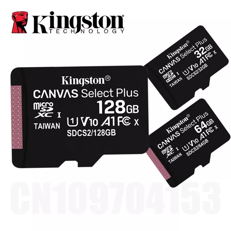 งานแท้ Kingston(Apacer)  Memory Card Micro SD SDHC 32GB /64GB/128GB/256GB Class 10  เมมโมรี่การ์ด—Kingston CLASS10