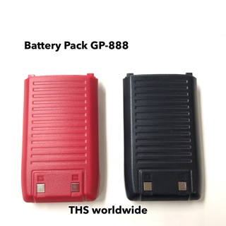 แบตเตอรี่ GP-888 มีทั้งสีดำ และแดง Li-ion DC. 7.4V. 3200mAh วิทยุสื่อสาร (Battery Pack)