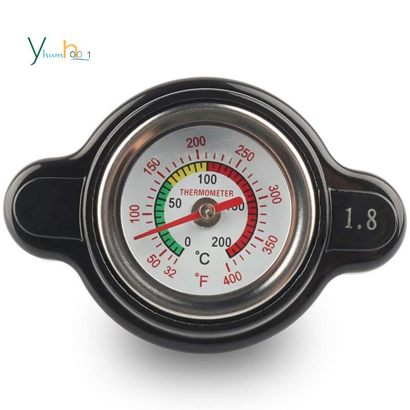 SUZUKI KAWASAKI ฝาหม้อน้ําแรงดันสูงพร้อมเกจวัดอุณหภูมิฝาปิดหม้อน้ํา 1.8 บาร์ 25.6ปล สําหรับ ฮอนด้า, คาวาซากิ, ซูซูกิ, ยามาฮ่า