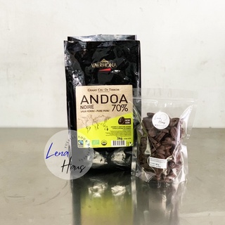 Valrhona Andoa 70% Pure Peru ขนาด 100 g / 300 g / 500 g Dark Chocolate Couverture เวโรน่า 70% ดาร์กช็อคโกแลตแท้