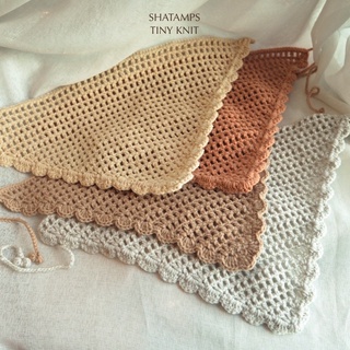 Shatamps - Tiny Knit ผ้าโพกหัว ไหมพรม ผ้าถักลายตะราง