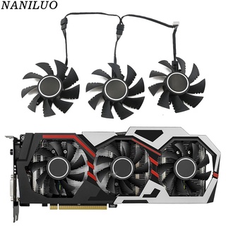 3Pcs/lot 75MM 4PIN GTX1070 GTX1080 GPU Fan，For Colorful iGame GeForce GTX 960 1060 1070 1080 Graphics card cooling fan