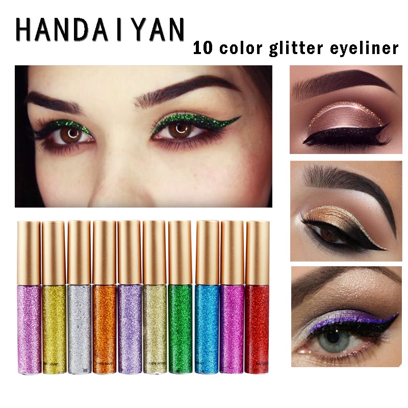 shiny eyeliner bright eyesy long-lasting easy to color Color 01 to 10 makeup