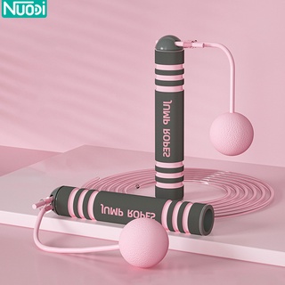 Nuodi ที่กระโดดเชือกไร้สาย เชือกกระโดด 2in1 สายปรับได้ เชือกออกกำลังกาย Cordless Jump Ropes ใช้งานแบบมีสาย/ไร้สายได้