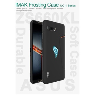 imak Asus ROG Gaming Phone 2 / ROG Phone II ZS660KL เคสโทรศัพท์มือถือ tpu แบบบางพิเศษสีพื้นสําหรับ Matte Soft case Simple Pure Color