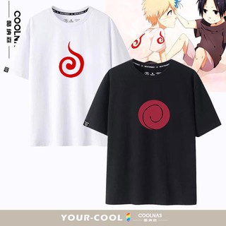 เสื้อยืด เสื้อยืดแขนสั้นตัวเดียวกับ Naruto Naruto Sasuke เมื่อตอนที่เขายังเป็นเด็ก เด็กชายและวัยรุ่น ชุดนักเรียนครึ่งแขน