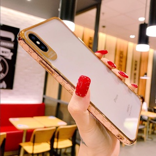 หรูหรา เคส iPhone โทรศัพท์ แบบโปร่งใส เนื้อแมตต์ สำหรับ iPhone 11 11ProMax 7 8 SE2020 7Plus 8Plus iPhone Xr XsMax SE20 เคสโทรศัพท์ใส