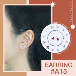 A15 Set ต่างหู  ก้านเงิน s925 งานเกาหลี แบบใหม่ล่าสุด ต่างหู แฟชั่น Earring Jewelry เครื่องประดับออกงาน ตุ้มหู