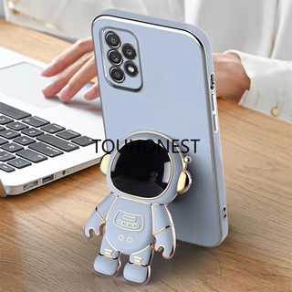 เคส Samsung Galaxy A32 เคส Samsung A52 A72 เคส Samsung A21S เคส Samsung A51 Case Samsung A20S A10S Case Samsung A11 M11 Case Samsung A12 Case Samsung A71 Luxury Cute Silicone 3D Astronaut Stand Phone Cover Case โทรศัพท์มือถือ ซิลิโคน ลายนักบินอวกาศ