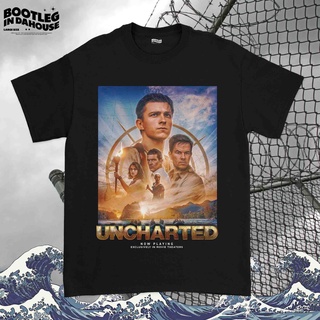 เสื้อยืด พิมพ์ลายภาพยนตร์ Uncharted Tom Holland FilmS-5XL