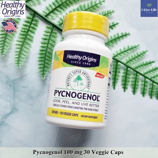 สารสกัดจากเปลือกสนฝรั่งเศส Pycnogenol 100 mg 30 Veggie Caps - Healthy Origins