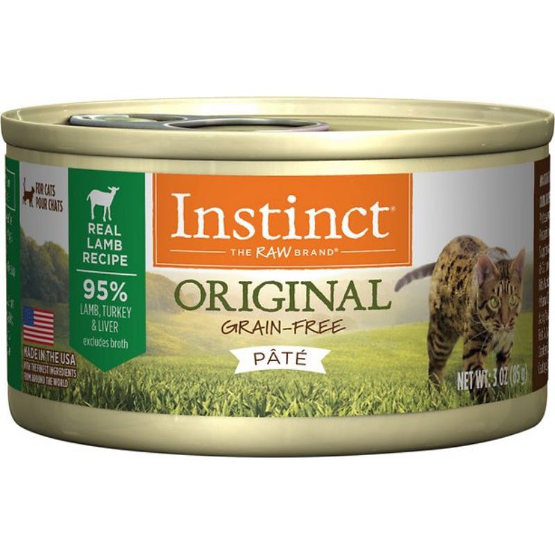 * Saleโล๊ะพร้อมส่ง 1 แถม 1 3/25 อหเปียกแมว(รสแกะ 85 g) Instinct Original Grain-Free Pate Real Lamb Recipe