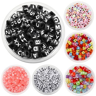 ลูกปัดตัวอักษรอังกฤษ-รัสเซีย 120ชิ้น สเปเซอร์DIY สร้อยข้อมือ…